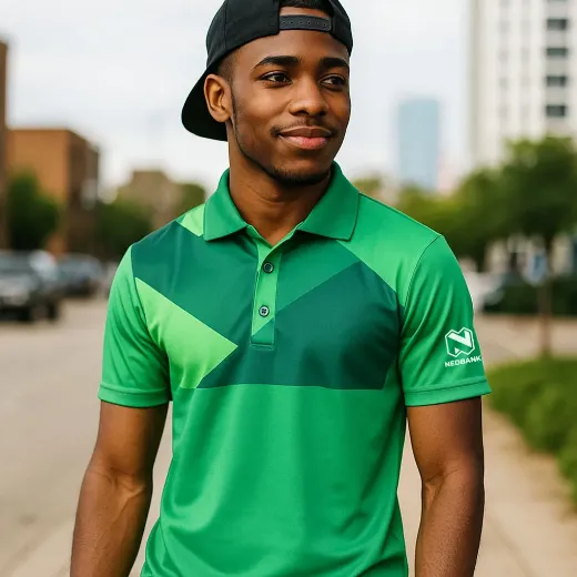 Picture of Men's Funky Green Golf shirt