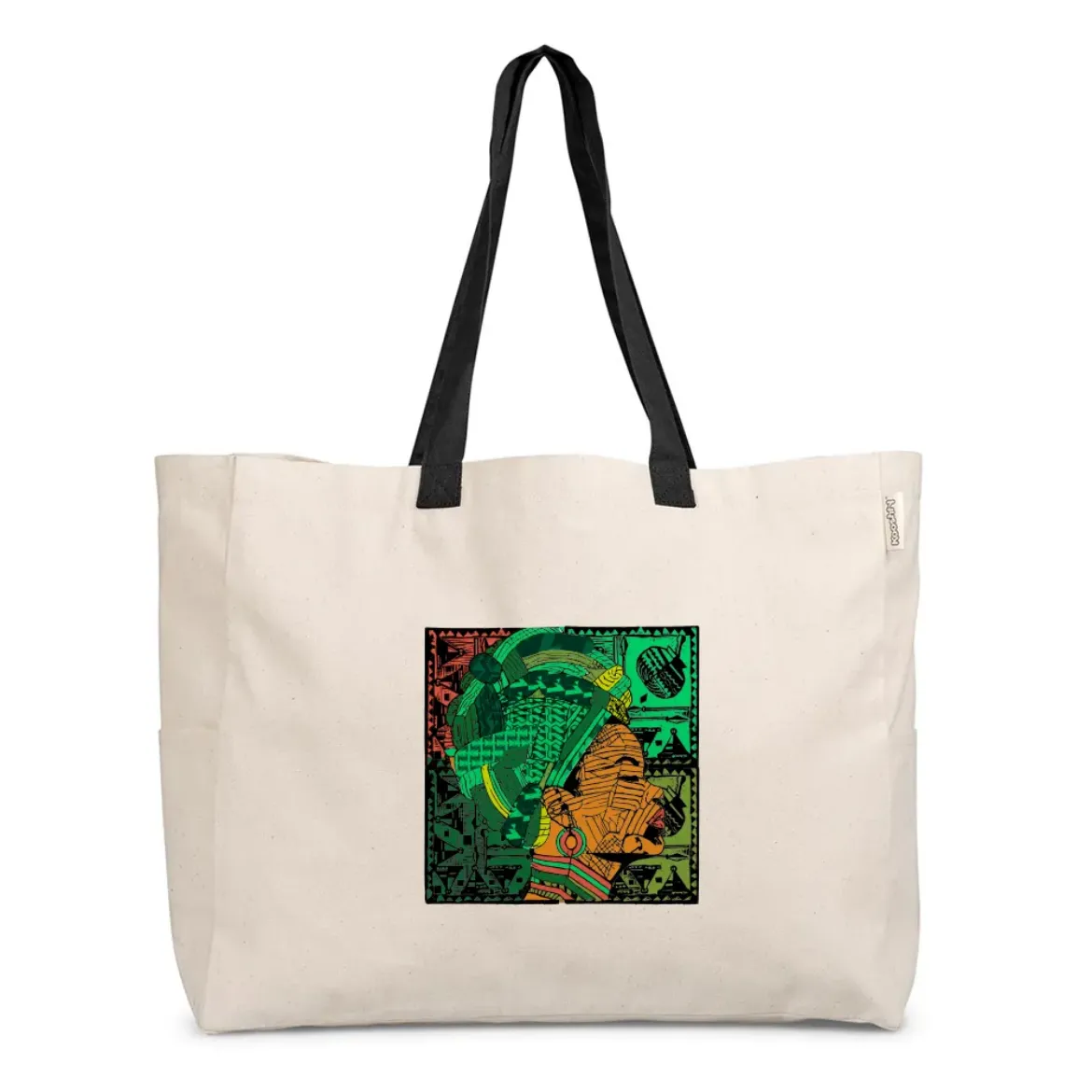 Kooshty Barbados Large Cotton Beach Bag	