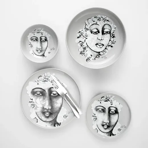 Picture of Carrol Boyes Serving Bowl Succulent Faces