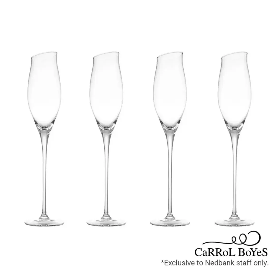Carrol Boyes Champagne Flute Set Of 4 Sway	