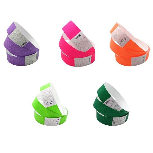 Picture of Tyvek Wristbands Packs of 10