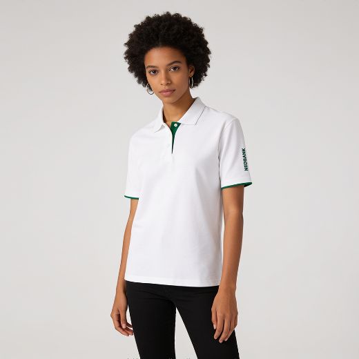 Picture of Ladies 200G Pique Knit Golf Shirt White