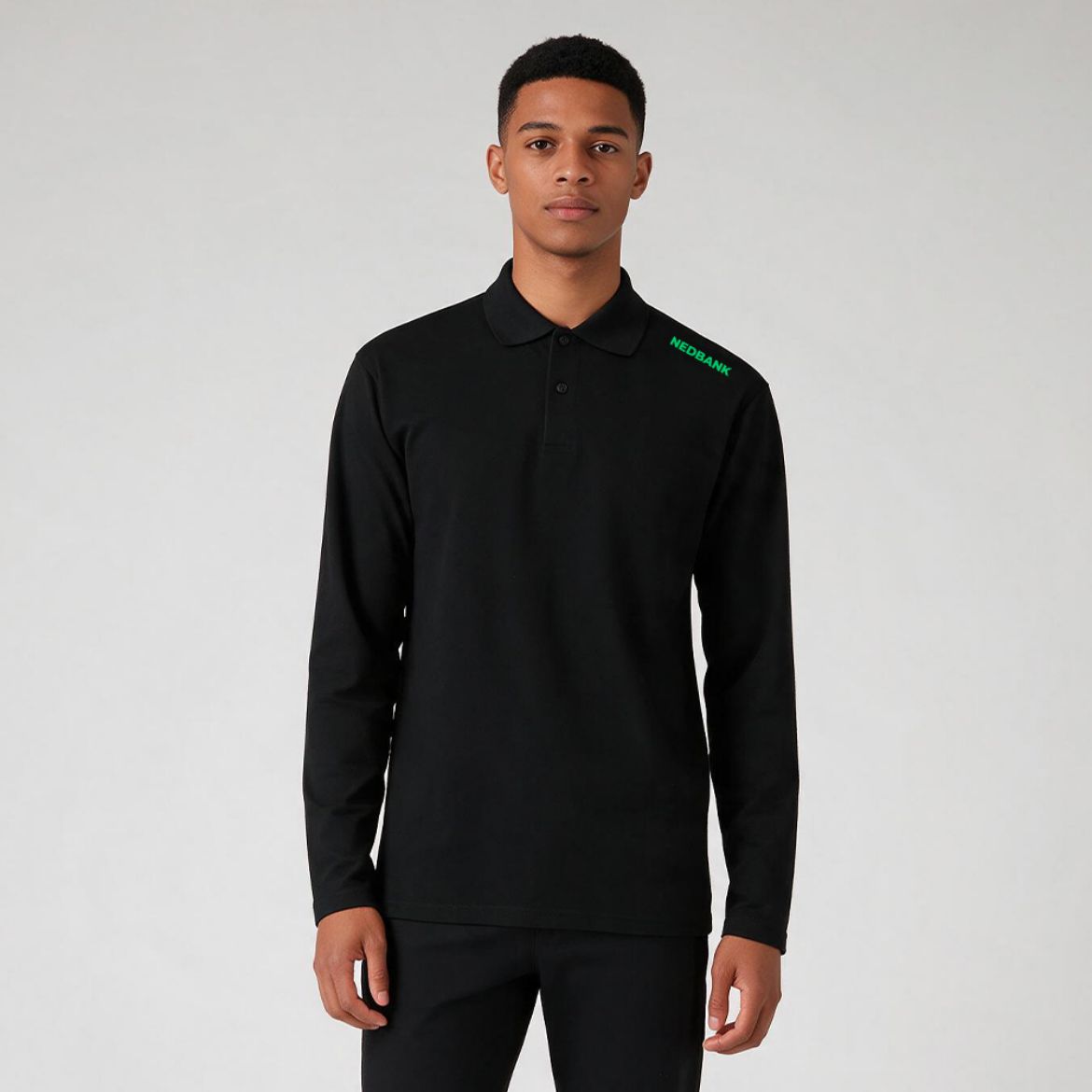 Picture of Pique Long Sleeve Golf Shirt